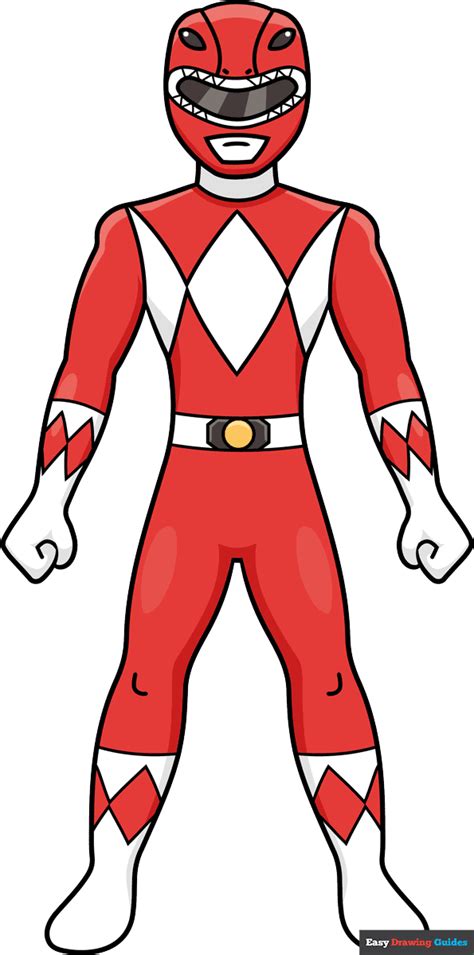 power ranger drawing easy|power ranger for beginners.